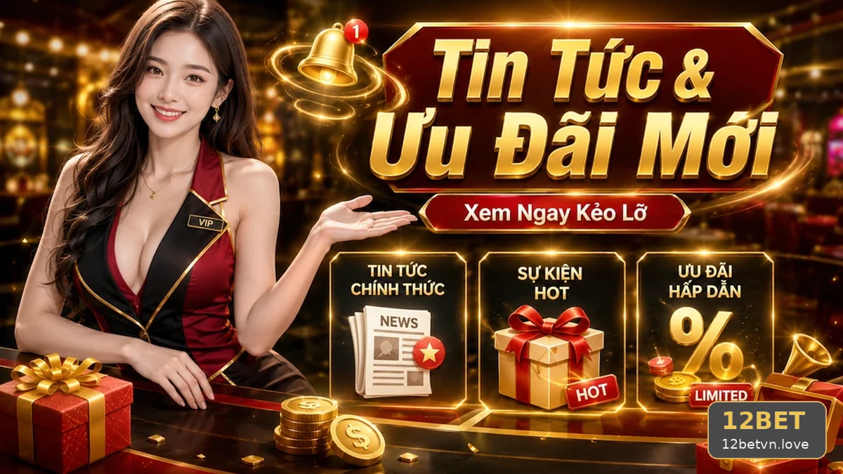 Người chơi casino cần lưu ý gì khi đối chiếu tin mới và ưu đãi 12BET?
